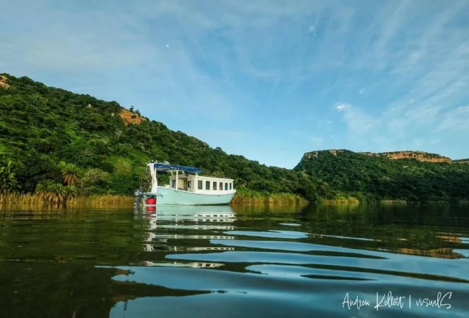 Baby Blue House Boat
